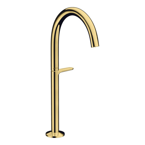 hansgrohe Waschtisch-Einhebelmischer Sel. 260 Axor One A 165mm, f AWT, m Pus-Op-Abl, po gol opt