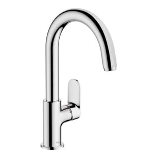 hansgrohe Waschtisch-Einhebelmischer Vernis Blend m Schwenkausl., Zugst.Abl.Gar., chrom