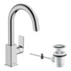 hansgrohe Waschtisch-Einhebelmischer Vernis Shape m Schwenkausl., Zugst.Abl.Gar., chrom-3