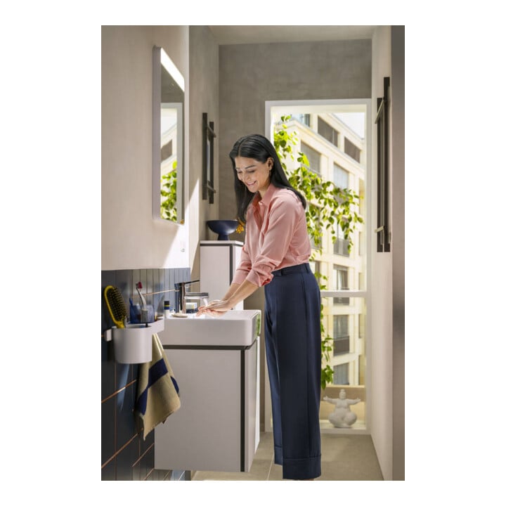 hansgrohe Waschtisch-Einhebelmischer Zesis S Ausl. 105mm, Push-Open, Synthetik, chrom