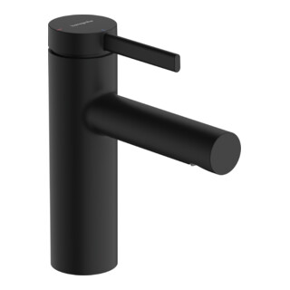 hansgrohe Waschtisch-Einhebelmischer Zesis S Ausl. 115mm, Zugstg., Synthetik, sw matt
