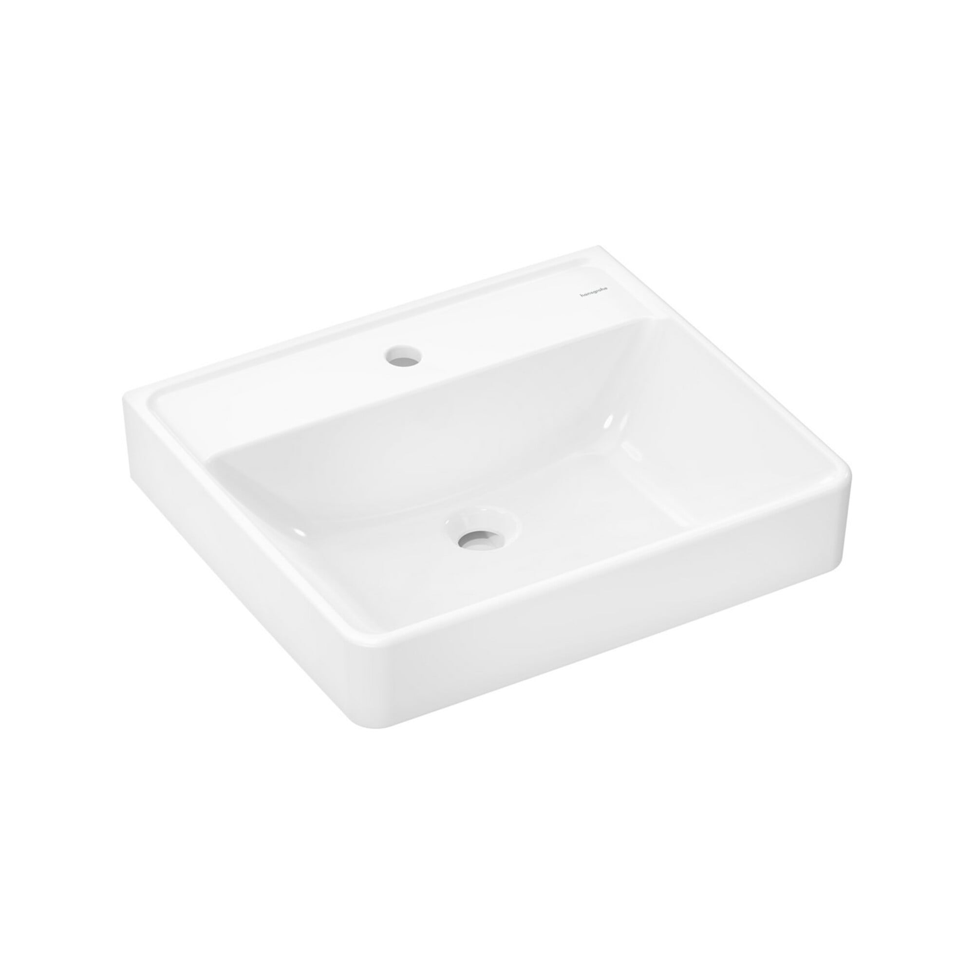 hansgrohe Waschtisch Xanuia Q 550x480mm, m Hahnl., ohne Überlauf, weiß