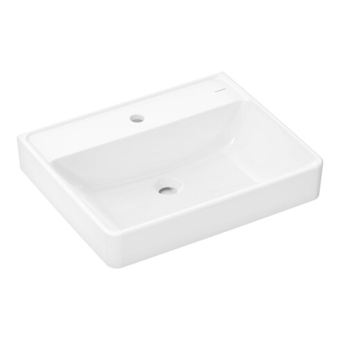 hansgrohe Waschtisch Xanuia Q 600x480mm, m Hahnl., o. ÜL, SC, weiß