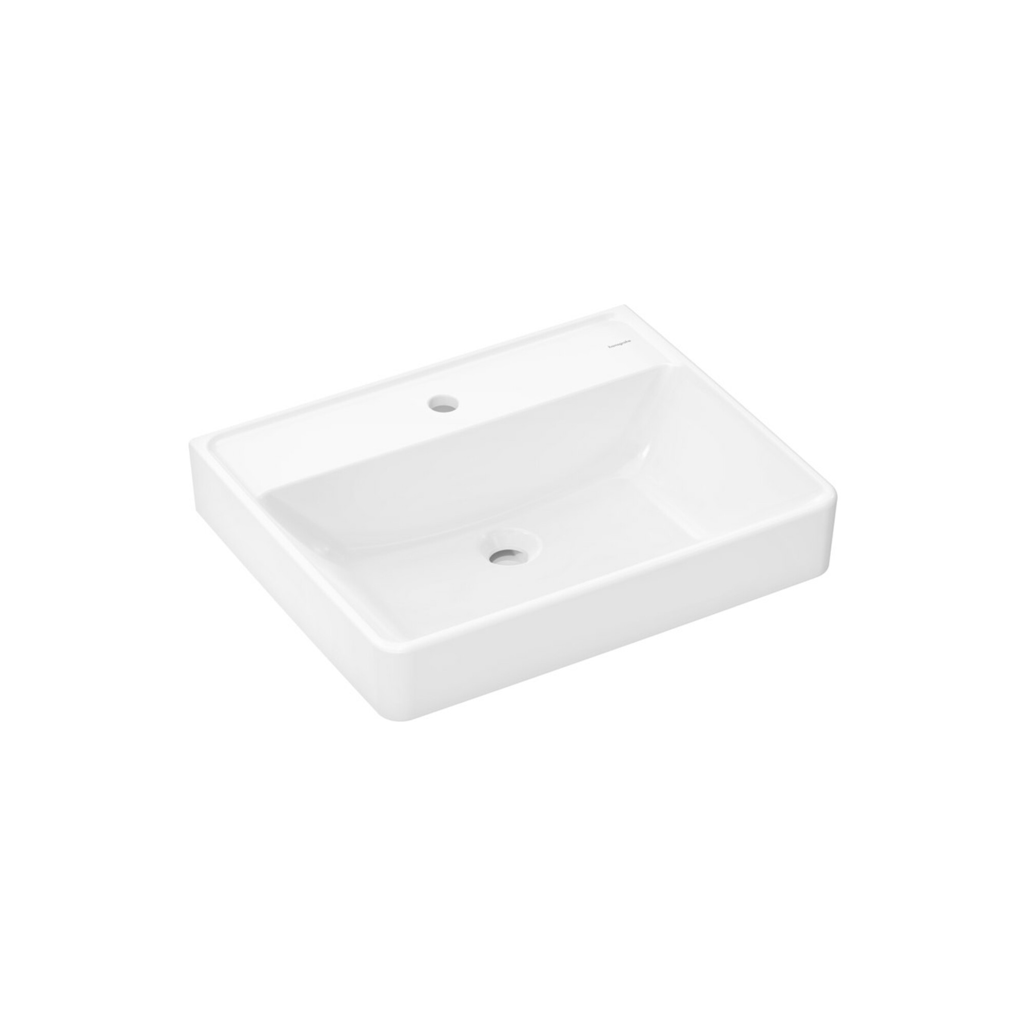 hansgrohe Waschtisch Xanuia Q 600x480mm, m Hahnl., ohne Überlauf, weiß