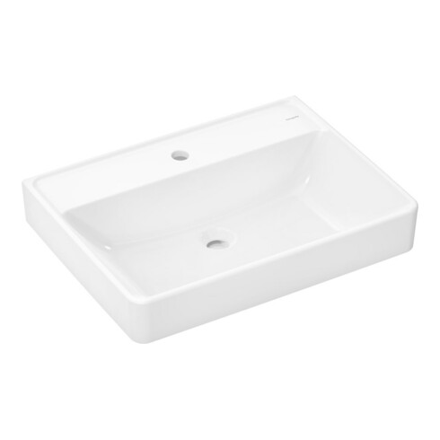 hansgrohe Waschtisch Xanuia Q 650x480mm, mit Hahnloch/Überlauf, weiß