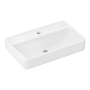 hansgrohe Waschtisch Xanuia Q Compact 600x370mm, m Hahnl., ohne Überlauf, weiß