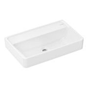 hansgrohe Waschtisch Xanuia Q Compact 600x370mm, ohne Hahnloch/Überlauf, weiß