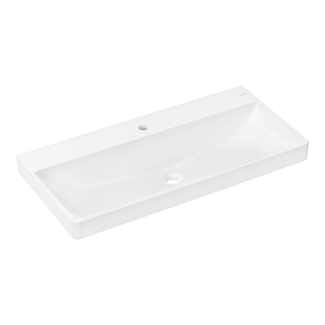 hansgrohe Waschtisch Xelu Q 1000x480mm, m Hahnl., o. Überlauf, weiß