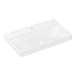 hansgrohe Waschtisch Xelu Q 800x480mm, m Hahnl., ohne Überlauf, weiß