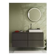 hansgrohe Waschtischunterschrank Xilesa E 1375x550mm, 4 SBK, m PuO, schiefergr ma-3