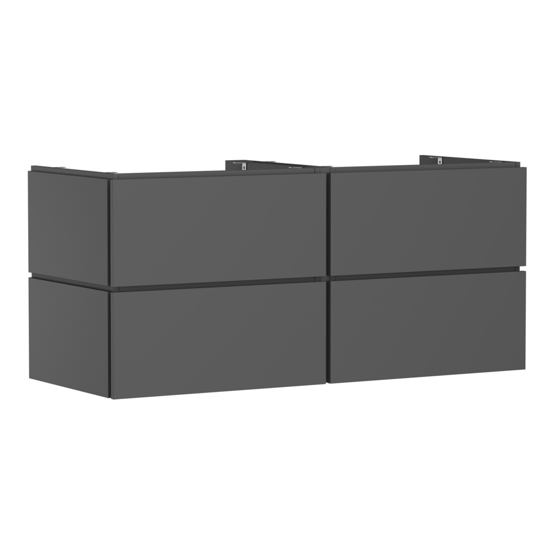 hansgrohe Waschtischunterschrank Xilesa E 1375x550mm, 4 SBK, o PuO, schiefergr ma