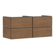 hansgrohe Waschtischunterschrank Xilesa E 1375x550mm, 4 SchKa., m PushO., Ei kasch-1