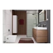 hansgrohe Waschtischunterschrank Xilesa E 1375x550mm, 4 SchKa., m PushO., Ei kasch-5