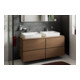 hansgrohe Waschtischunterschrank Xilesa E 1375x550mm, 4 SchKa., m PushO., Ei kasch