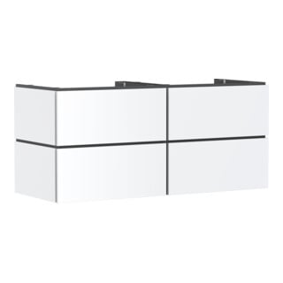 hansgrohe Waschtischunterschrank Xilesa E 1375x550mm, 4 SchKa., o. PushO., m.-we