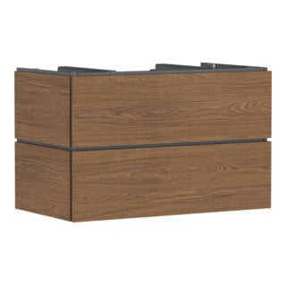 hansgrohe Waschtischunterschrank Xilesa E 2 SchKa. m PushO., 980x550mm, Ei kasch