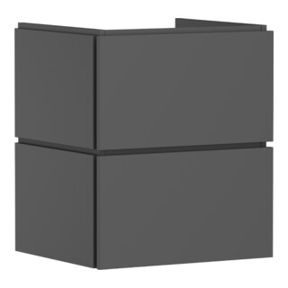 hansgrohe Waschtischunterschrank Xilesa E 530x470mm, 2 SBK, f WT, m PuO, schie ma