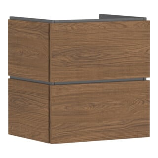 hansgrohe Waschtischunterschrank Xilesa E 580x470mm, m 2 SchKa. PushOpen, Ei kasch