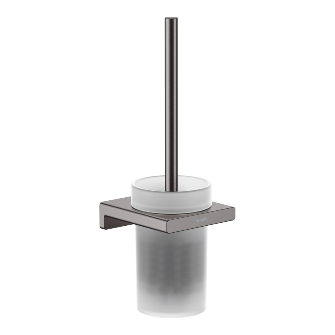 hansgrohe WC-Bürstengarnitur AddStoris Wandmont., Met., Gl., brush. bla chrome
