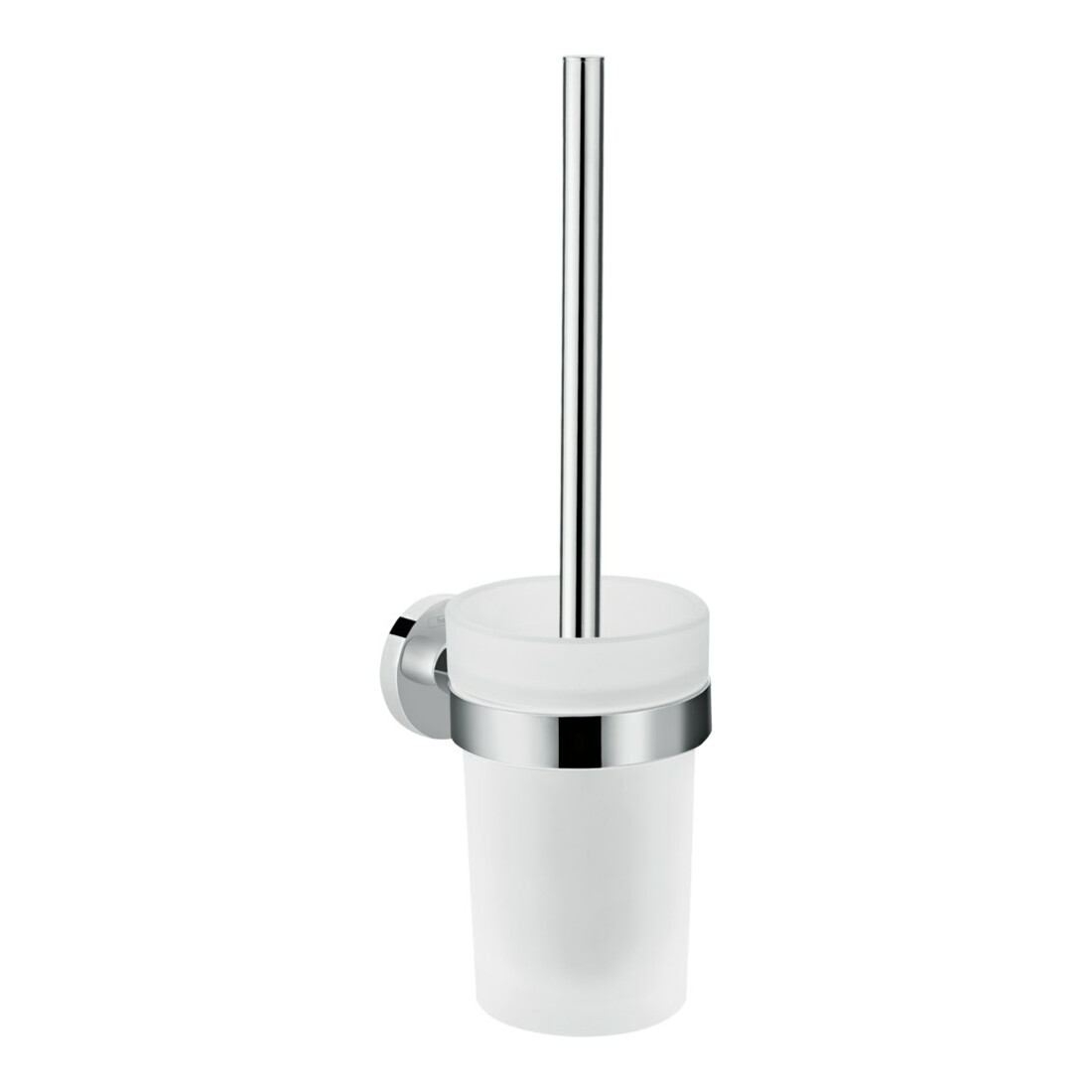 hansgrohe WC-Bürstengarnitur Logis Uni. chr, Wandmont., Eins. Mattglas, Messing