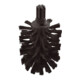 hansgrohe Tête de brosse WC sans manche, noire-1