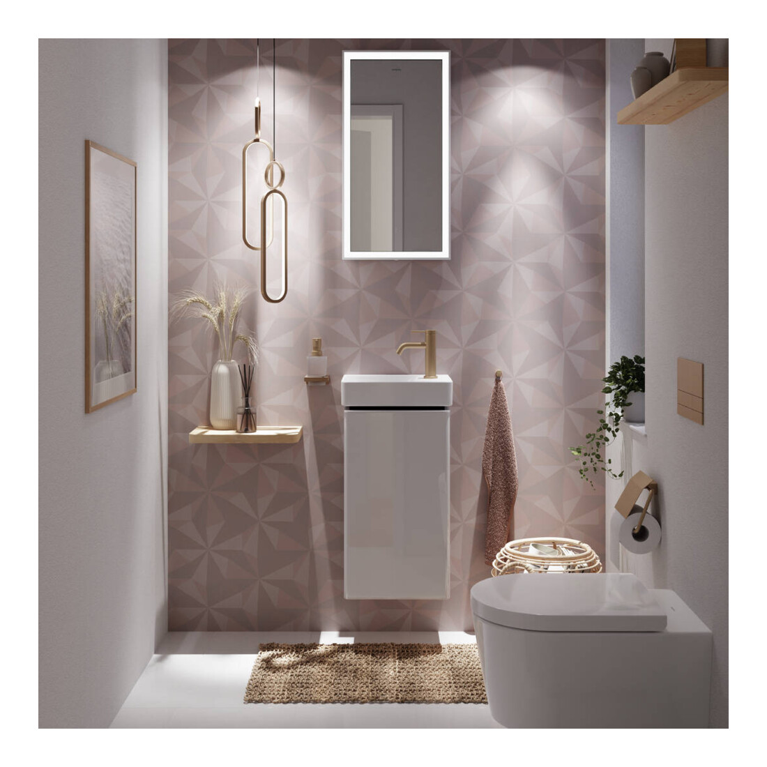 hansgrohe WC suspendu EluPura S blanc, 540 mm, chasse AquaHelix