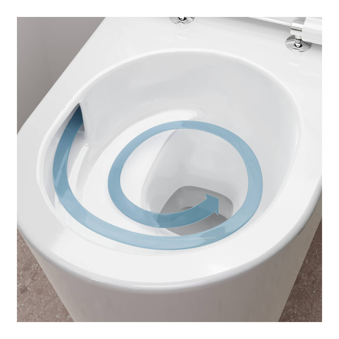hansgrohe WC suspendu EluPura S blanc, 540 mm, chasse AquaHelix
