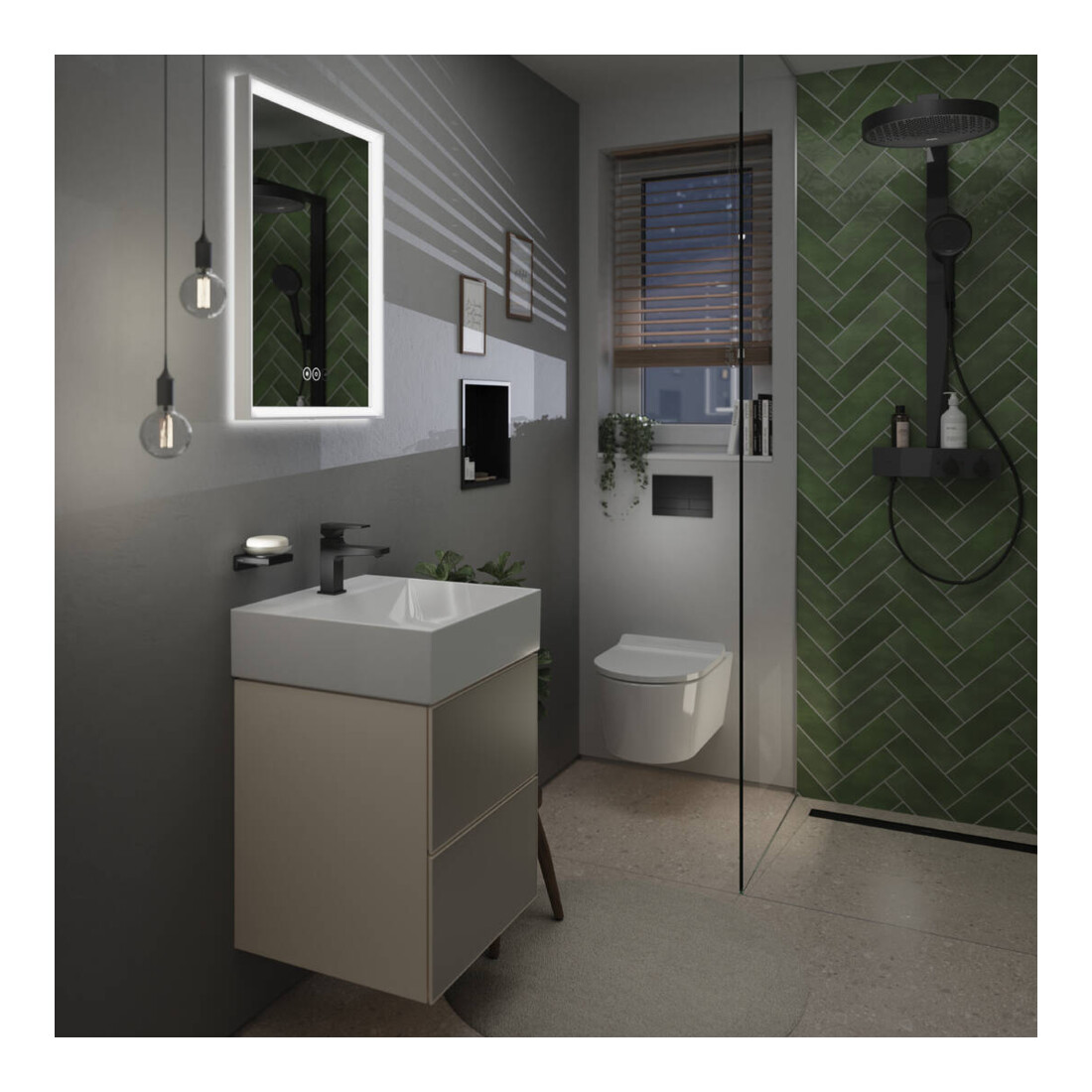 hansgrohe WC suspendu EluPura S blanc, 540 mm, chasse AquaHelix