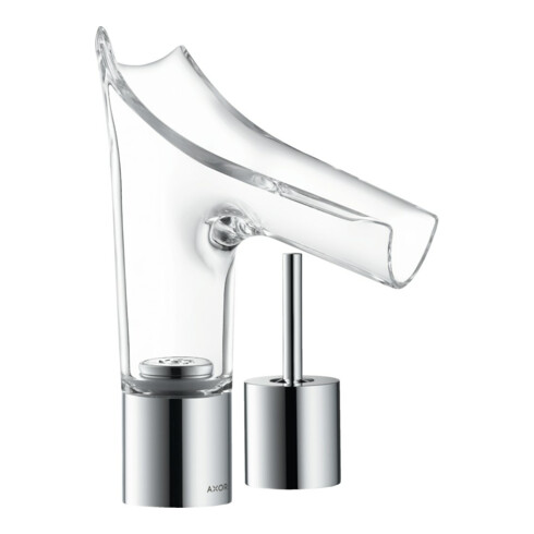hansgrohe WT-2-Locharm Axor Starck V-110 m Glasausl. u Abl-Garnitur, Joys., chrom