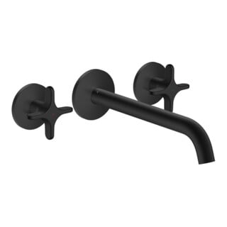hansgrohe WT-Arm Axor One UP A 220mm matt-schwarz Kreuzgriff