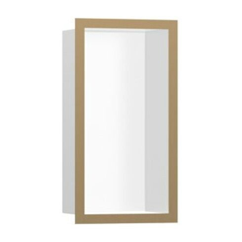 hansgrohe XtraStoris indiv. Wandnische 150x300x100mm, m Rahmen, mw, brush. bron