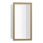 hansgrohe XtraStoris indiv. Wandnische 150x300x100mm, m Rahmen, mw, brush. bron