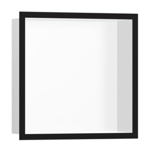 hansgrohe XtraStoris indiv. Wandnische 300x300x100mm, m Designr, m.-we, matt-sw