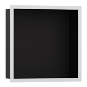 hansgrohe XtraStoris indiv. Wandnische 300x300x100mm, m Designr, matt-sw, m.-we