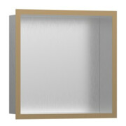 hansgrohe XtraStoris indiv. Wandnische 300x300x100mm, m Rahmen, ES ge, b bron