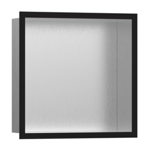 hansgrohe XtraStoris indiv. Wandnische 300x300x100mm, m Rahmen, ES ge, matt-sw