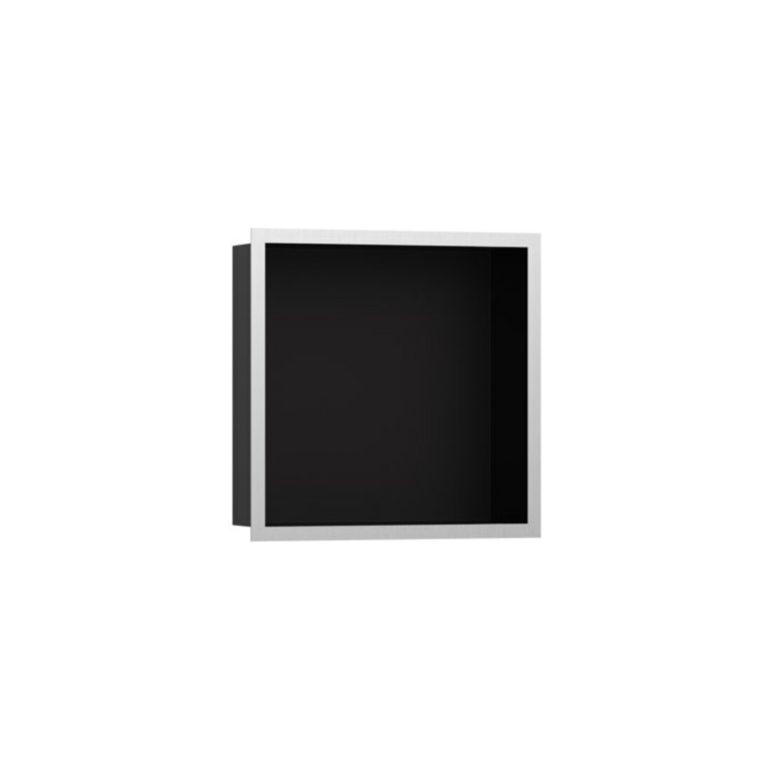 hansgrohe XtraStoris indiv. Wandnische 300x300x100mm, m Rahmen, matt-sw, ES opt
