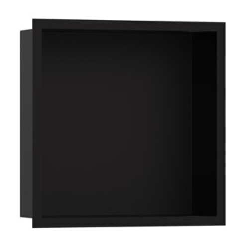 hansgrohe XtraStoris indiv. Wandnische 300x300x100mm, m Rahmen, ms, matt-sw