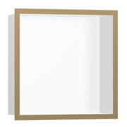 hansgrohe XtraStoris indiv. Wandnische 300x300x100mm, m Rahmen, mw, brush. bron