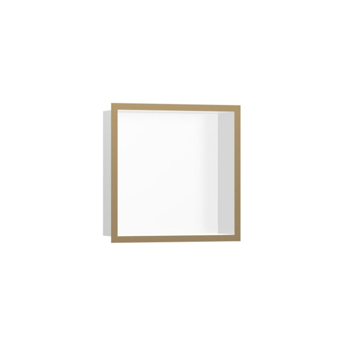 hansgrohe XtraStoris indiv. Wandnische 300x300x100mm, m Rahmen, mw, brush. bron