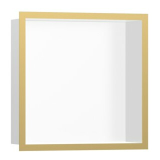 hansgrohe XtraStoris indiv. Wandnische 300x300x100mm, m Rahmen, mw, po gol opt