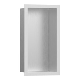 hansgrohe XtraStoris niche murale indiv. 150x300x100 cm, avec design, ES courbée, blanc mat