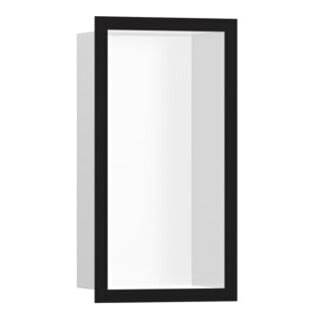 hansgrohe XtraStoris niche murale indiv. 150x300x100mm, avec design, blanc mat-noir