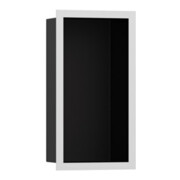 hansgrohe XtraStoris niche murale indiv. 150x300x100mm, avec design, mat-noir, avec blanc