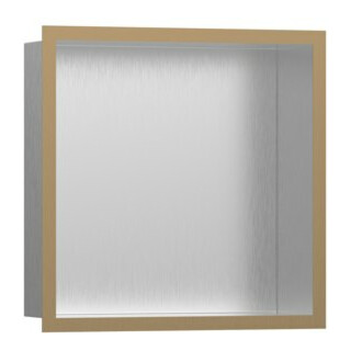 hansgrohe XtraStoris niche murale indiv. 300x300x100 mm, avec cadre, ES ge, b bron