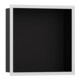 hansgrohe XtraStoris niche murale indiv. 300x300x100 mm, design, mat noir, blanc mat-1