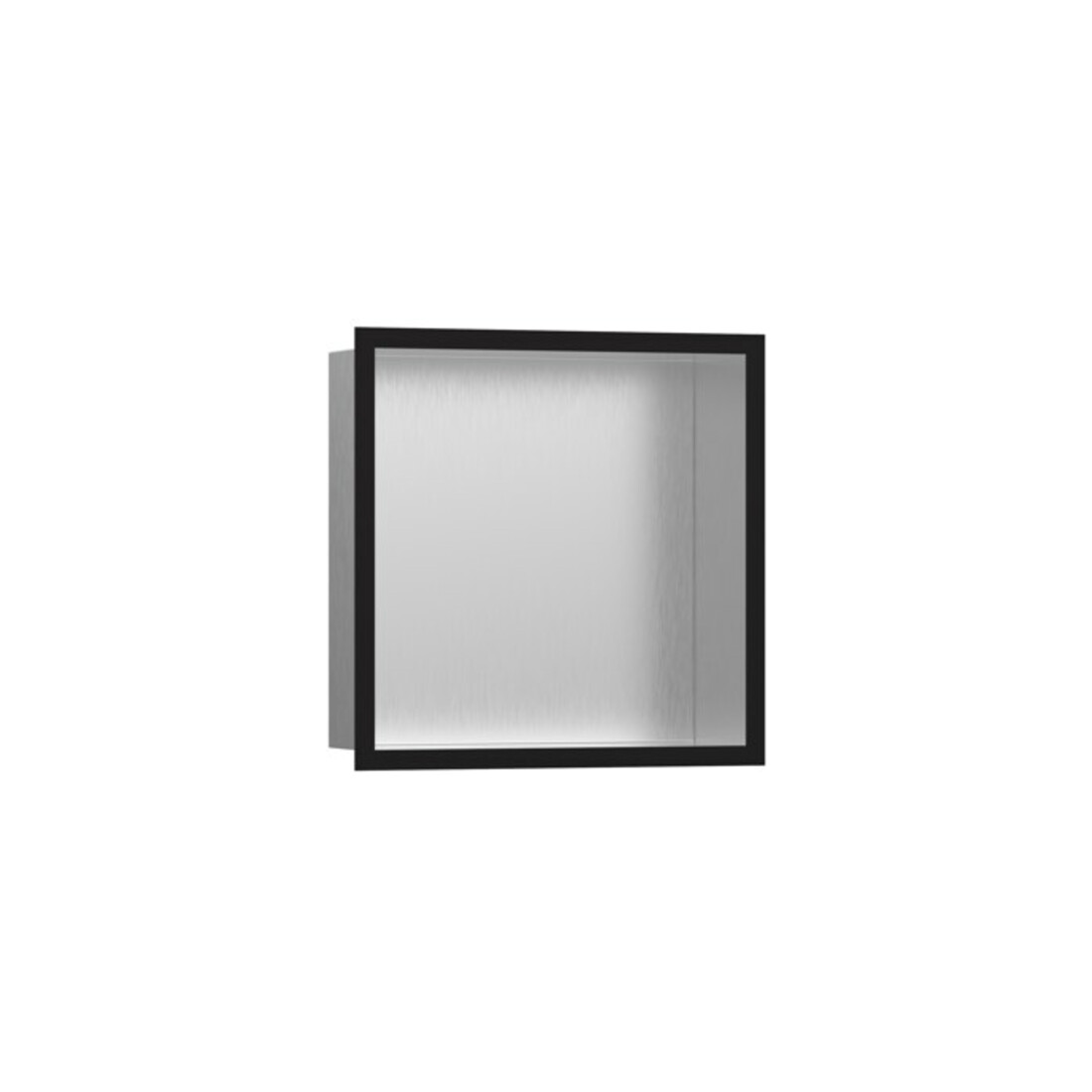 hansgrohe XtraStoris niche murale individuelle 300x300x100mm, avec cadre, ES ge, noir mat