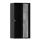 hansgrohe XtraStoris Niche murale Rock 150x300x100mm, avec porte battante, noir mat-1