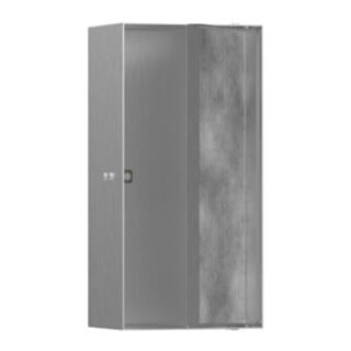 hansgrohe XtraStoris Niche murale Rock 150x300x100mm, avec trou de fixation, ES Optic