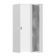 hansgrohe XtraStoris Niche murale Rock 150x300x140mm, avec porte battante, blanc mat-1